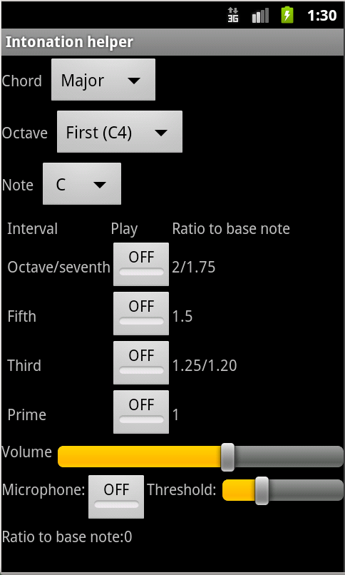 IntonationHelper Android app
